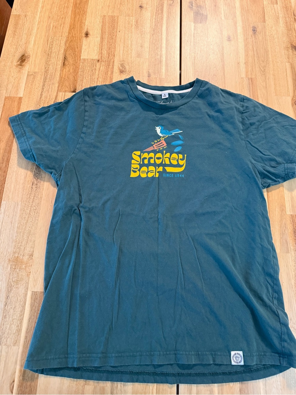 Smokey Bear Short Sleeve Graphic Tee - Teal